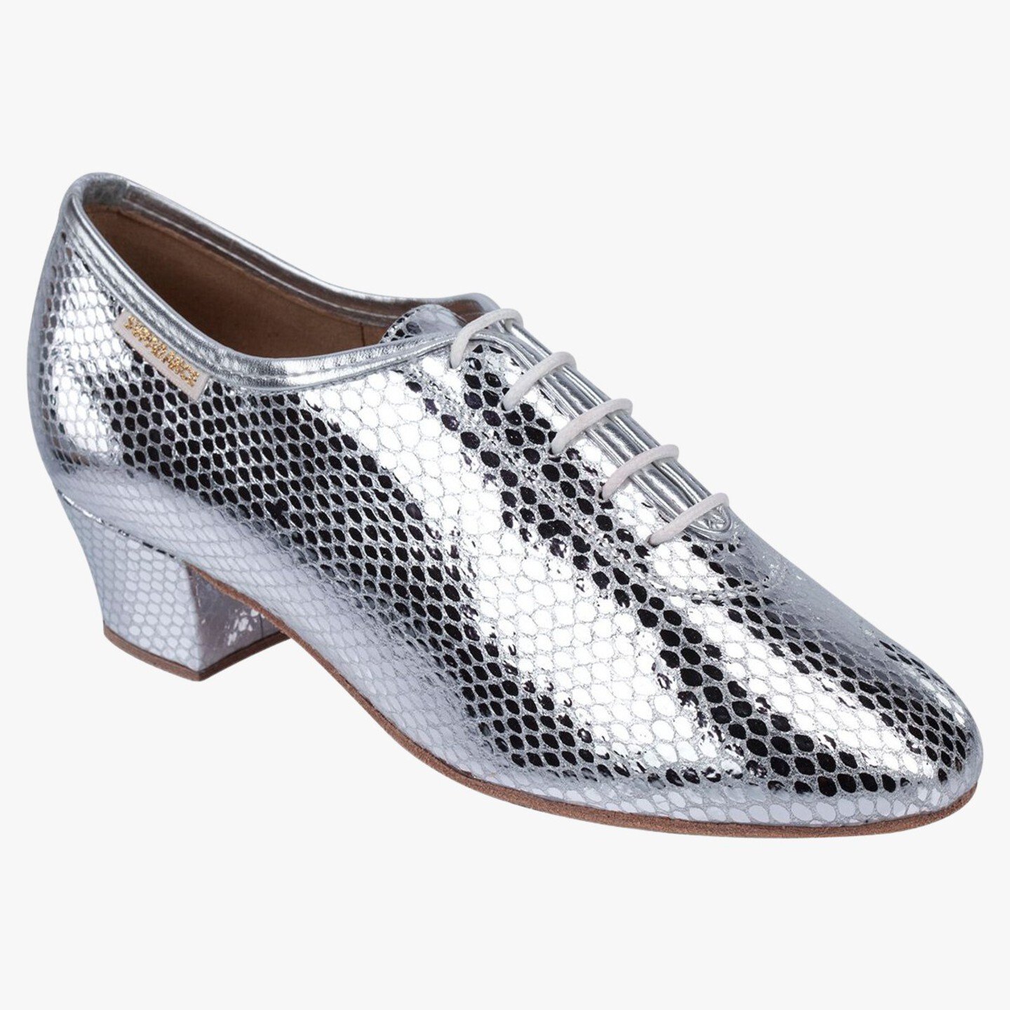 【中古】 By Dancers Style 1073 - Silver Embossed Leather - Supadance