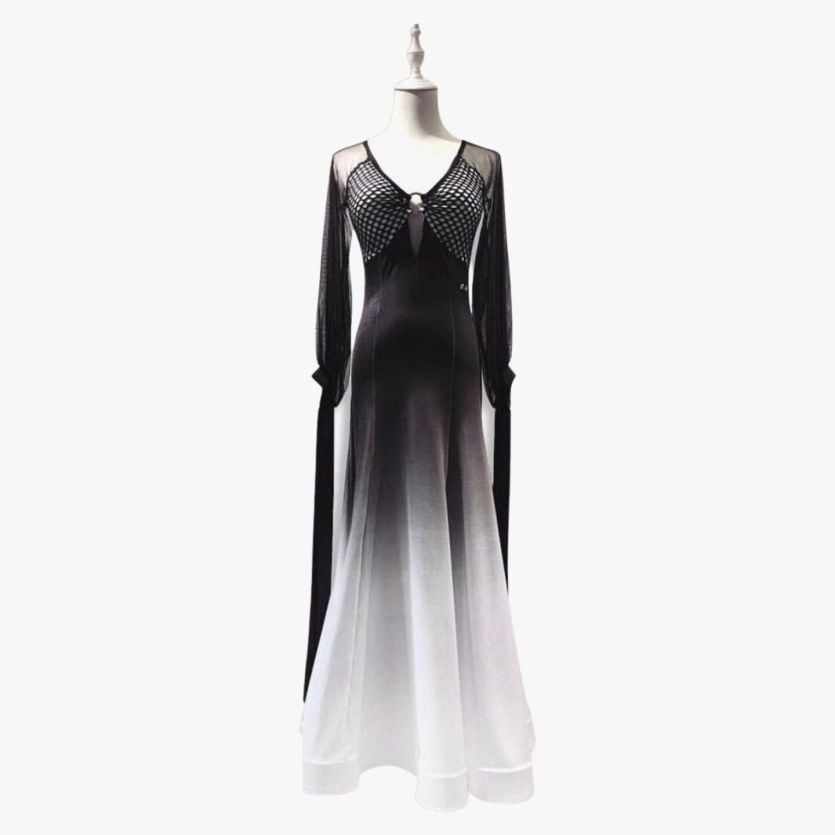 Black and white ombre sales dress